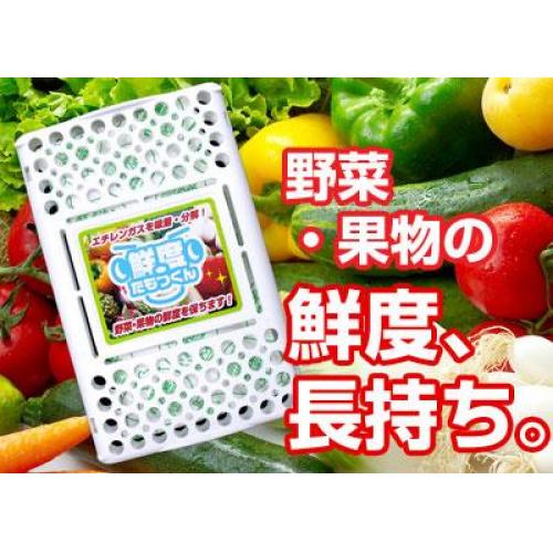 ～冷蔵室・野菜室の野菜・果物の鮮度を保ちます！～　鮮度たもつくん 