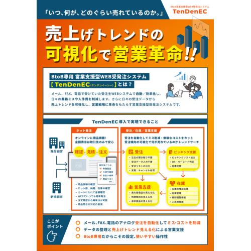営業支援型Web受発注システム【TenDenEC】　導入企業、販売代理店を募集
