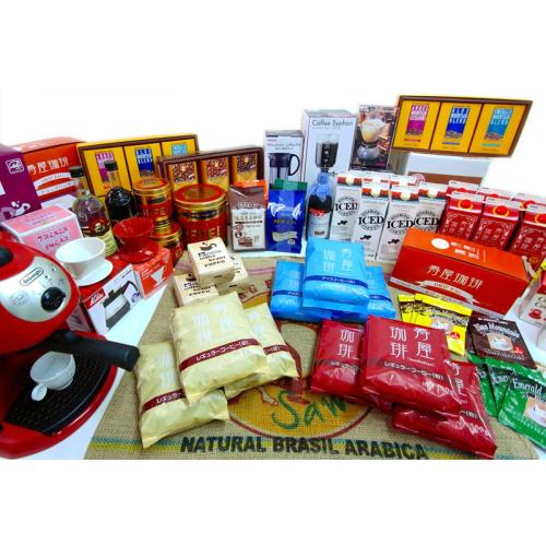 コーヒー及び関連商品、飲料、食品