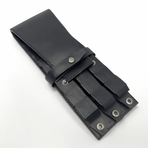 Adjustable pencase for 3 pens Leather