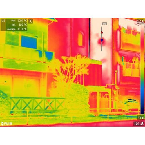 建物外壁の赤外線診断