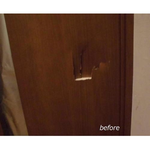 ドアの穴補修