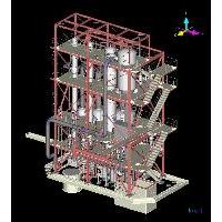 3DCADによる配管モデル-1