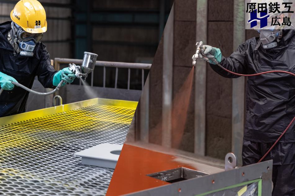 完全屋内の大型塗装工場