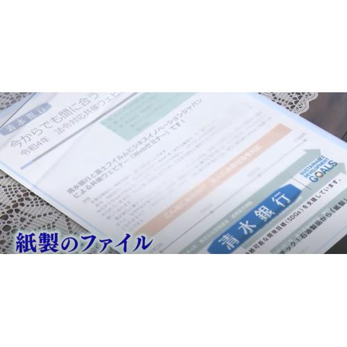 SDGs 紙製クリアファイル