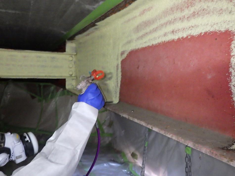 湿式塗膜剥離工事