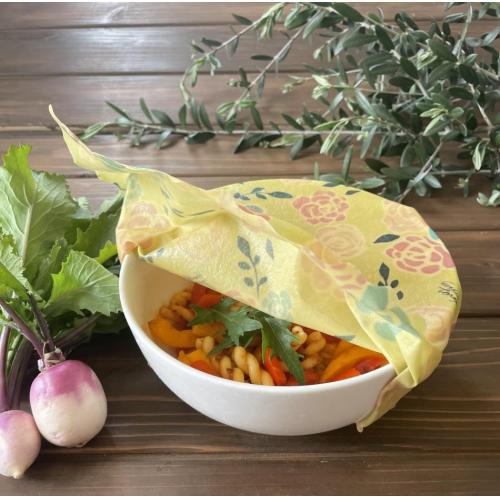エシカルラップ(みつろうラップ)洗って繰り返し使える食品ラップ