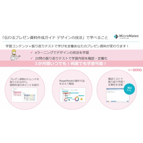 e-ラーニングコンテンツ「伝わるプレゼン資料作成ガイド　デザインの技法」