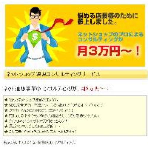 ネットショップ運営コンサルティング