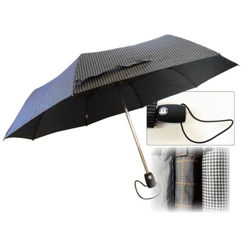 3091　ストラップ付折りたたみ４柄アソートジャンプ傘