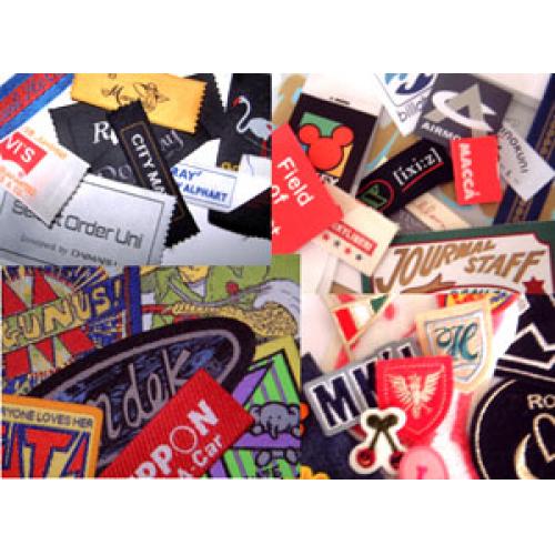 織ネーム　プリントネーム　品質表示　下げ札　刺繍　プリント　ラインストーン