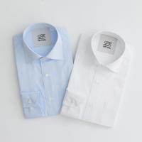 セミワイドストライプ ビジネスシャツ 形態安定 長袖 FATTURA 日本製