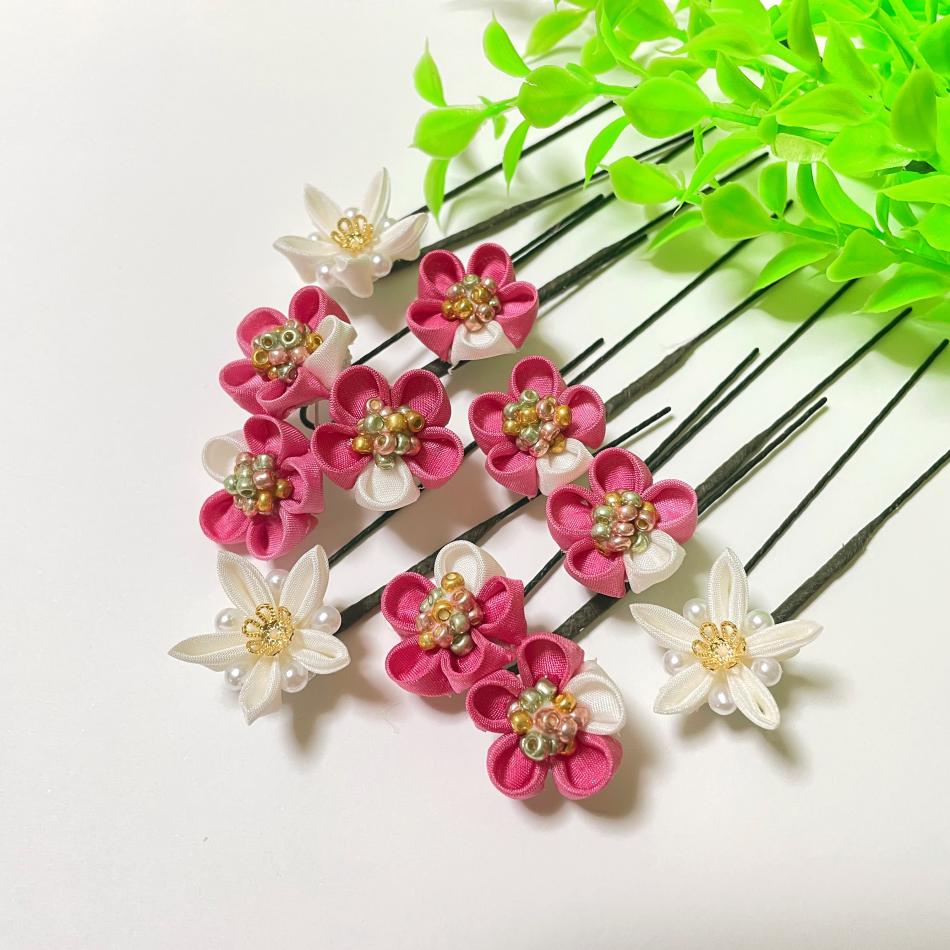 正絹つまみ細工かんざし 製造 販売 オーダー