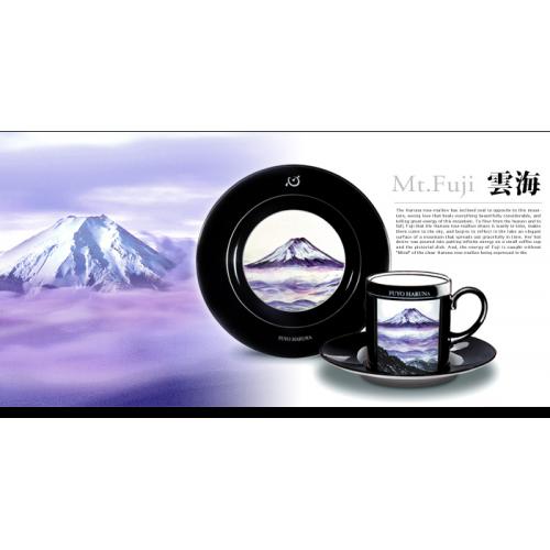 富士山カップ＆ソーサー・絵皿　雲海