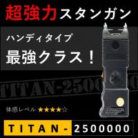 スタンガン TITAN-1800000 タイタン180万V 充電式【護身・防犯】